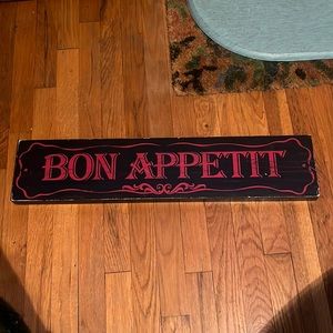Bon Appetit Wooden Artwork